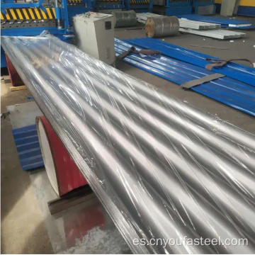 Lámina de acero corrugado galvanizado de metal ASTM